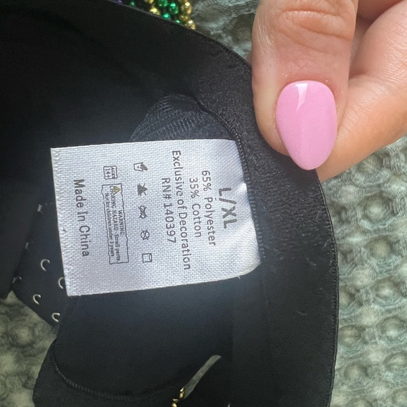 Mardi Gras Beaded Bra Top NWT - Picture 4 of 4